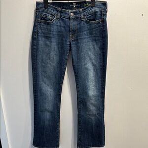 7 For All Mankind Y2K 90’s low rise bootcut Blue Denim Jeans size 28